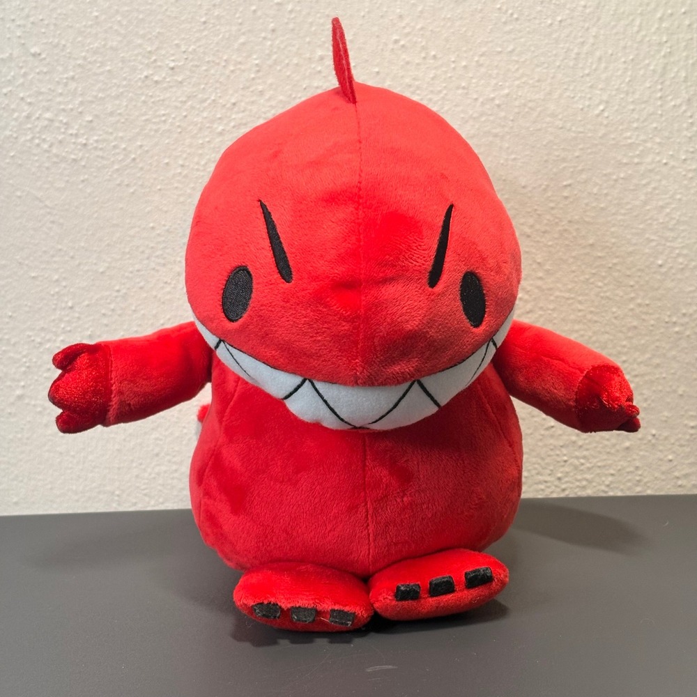Kohl's Cares Dinosaur Plush Kids 10" Red Excellent Dinosaur vs Bedtime Bob Shea